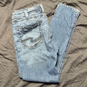 Silver Jeans Classic Blue Girl Friend Skinny Jeans